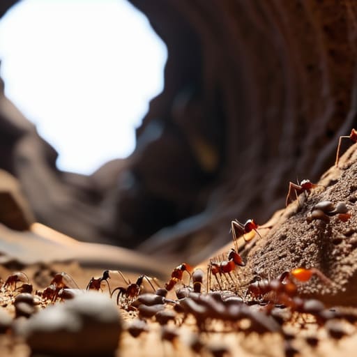 Visualizing how ants organise colonies.
