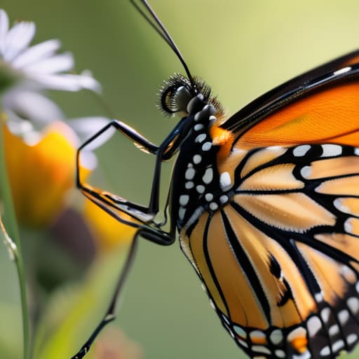 Learning how butterflies are identified in flight.