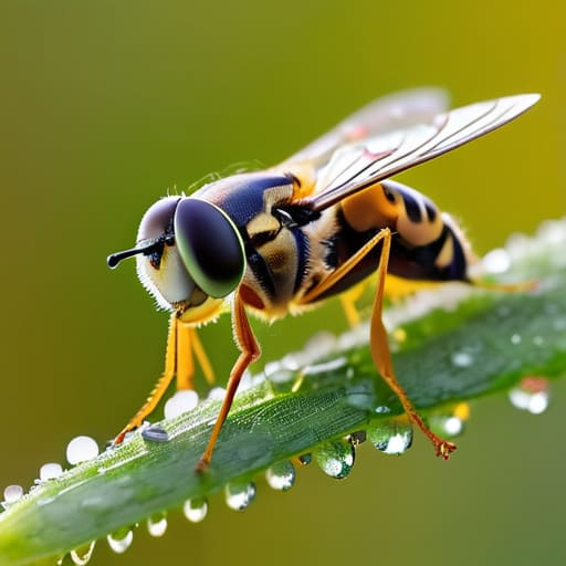 How hoverflies contribute to pollination and control.