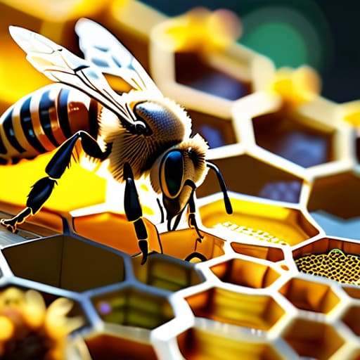 How bees communicate through complex dance movements.